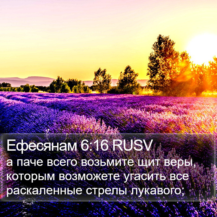 Ефесянам 6:16 RUSV Bible Study