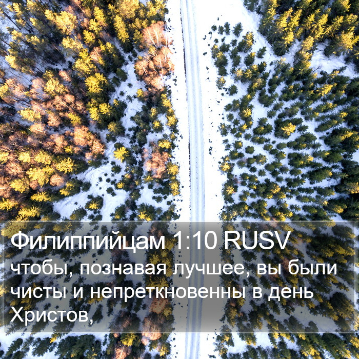 Филиппийцам 1:10 RUSV Bible Study