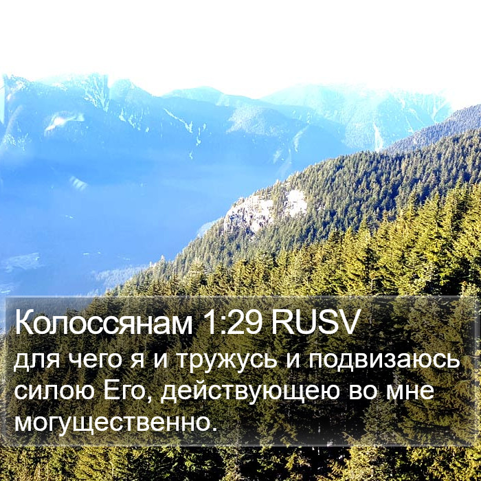 Колоссянам 1:29 RUSV Bible Study