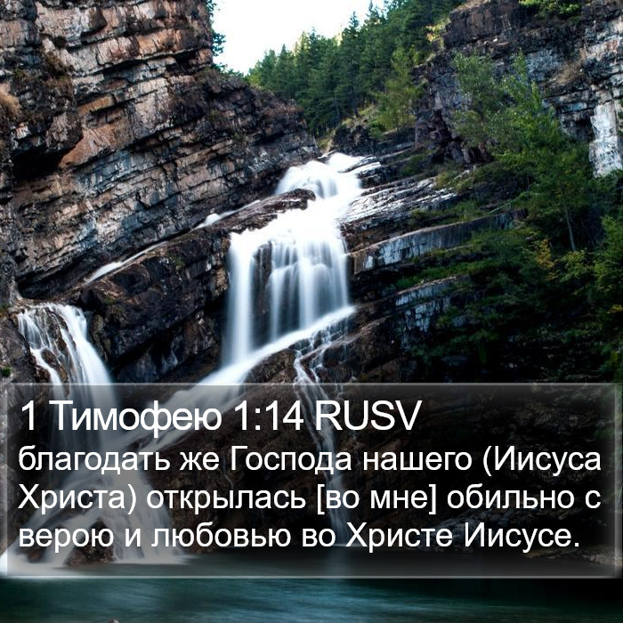 1 Тимофею 1:14 RUSV Bible Study