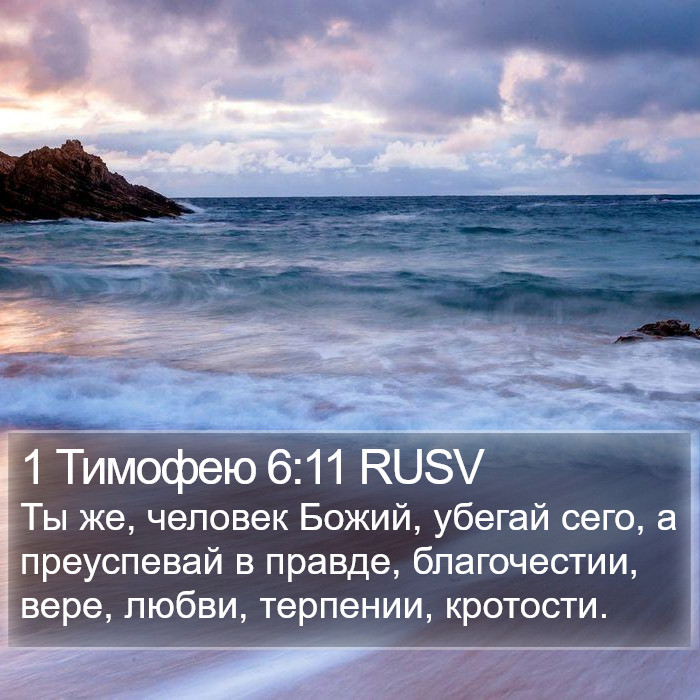 1 Тимофею 6:11 RUSV Bible Study