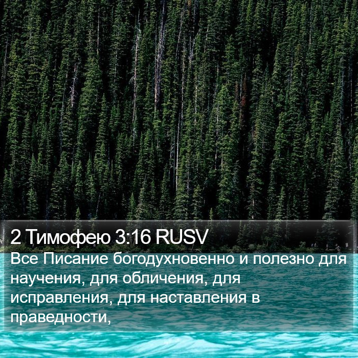 2 Тимофею 3:16 RUSV Bible Study