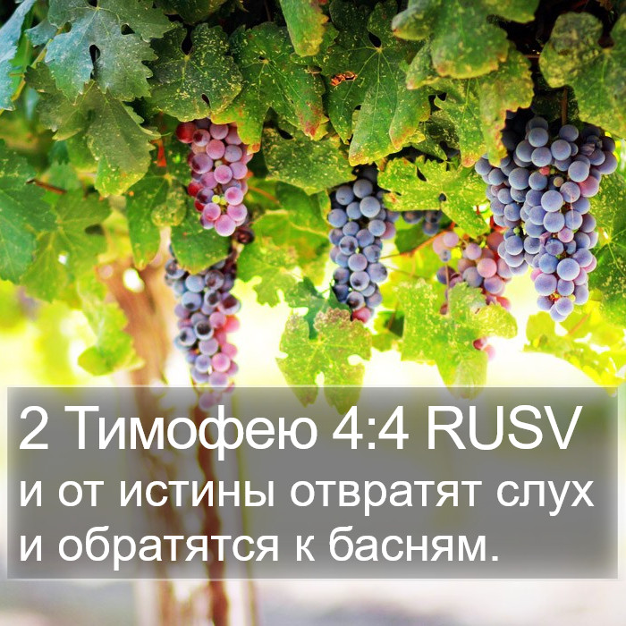 2 Тимофею 4:4 RUSV Bible Study