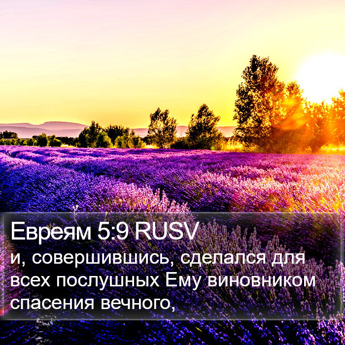 Евреям 5:9 RUSV Bible Study