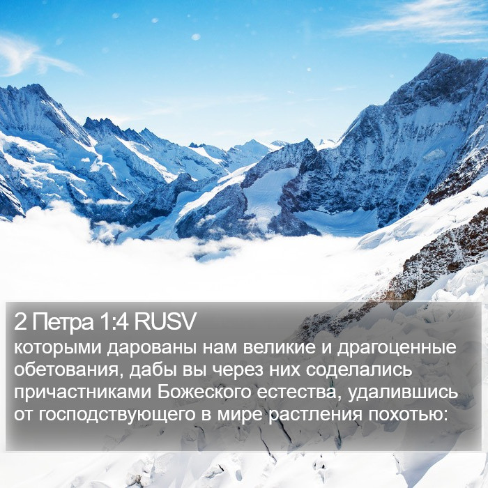 2 Петра 1:4 RUSV Bible Study