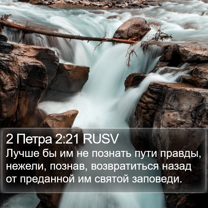 2 Петра 2:21 RUSV Bible Study