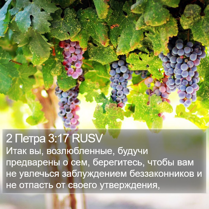 2 Петра 3:17 RUSV Bible Study