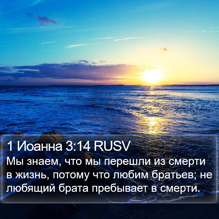 1 Иоанна 3:14 RUSV Bible Study