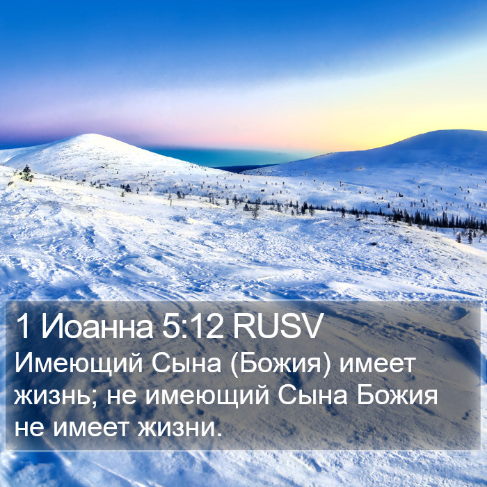 1 Иоанна 5:12 RUSV Bible Study