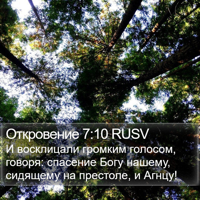 Откровение 7:10 RUSV Bible Study